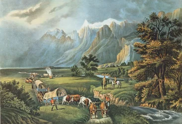A Sziklás-hegység: emigránsok átkelnek a síkságokon, 1866